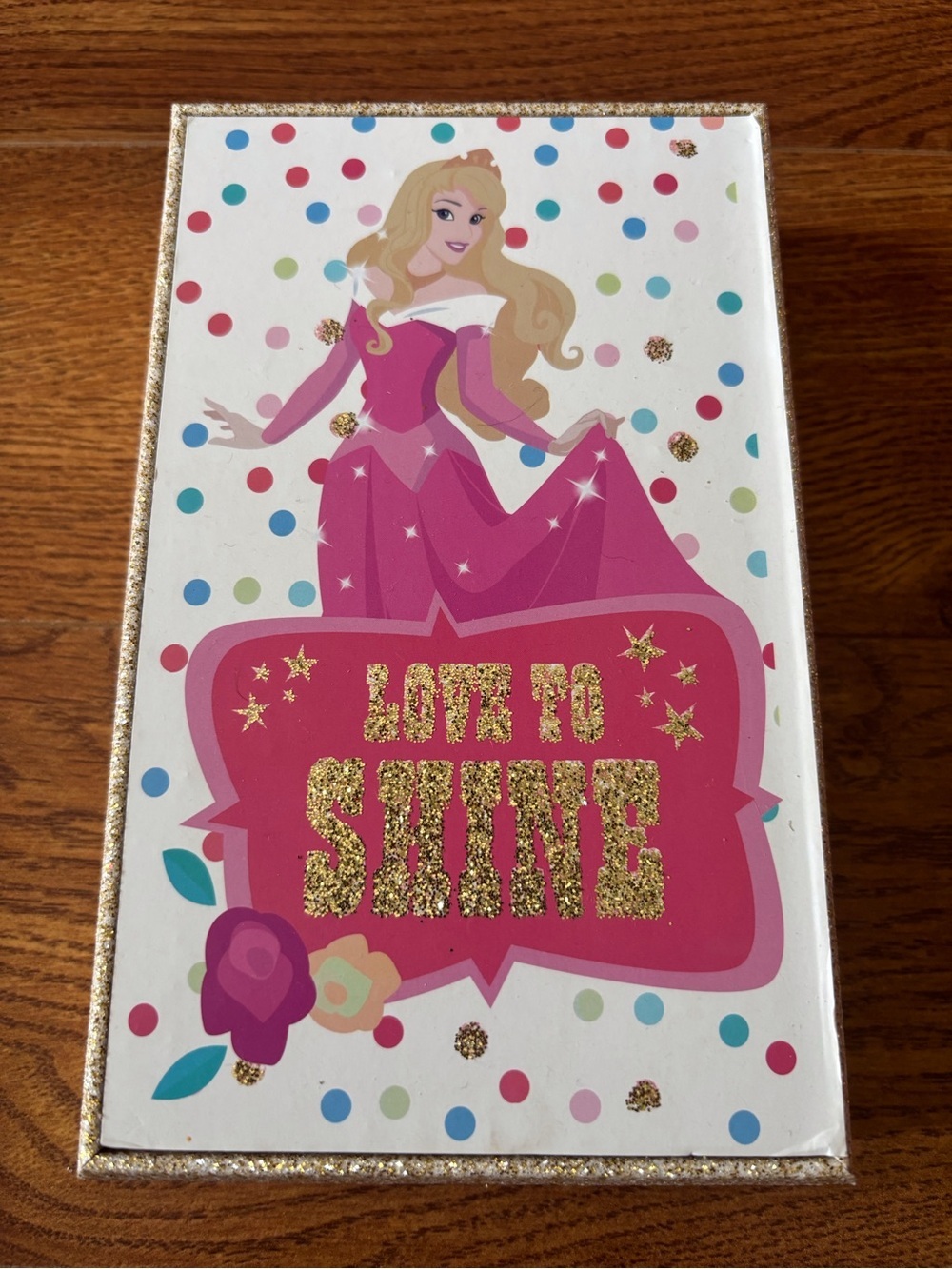 Disney Sleeping Beauty 'Love to Shine' Glitter Wall Art